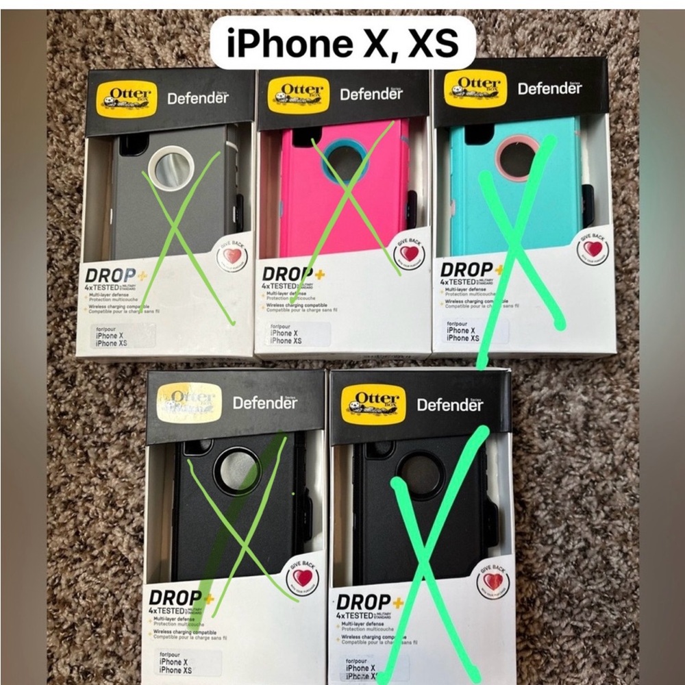 iPhone X XS Otterbox defender phone case